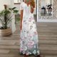 thumbnail image 1 of Lady Midi Dress Lace Spliced ​​V-Neck Mujer Vestidos sueltos Temperamento Casual FLhrweasw Nuevo, 1 of 9