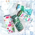 thumbnail image 5 of 12 Count 12 oz Slim Can Coolers Sleeves Reusable Neoprene Can Cooler Holder Hawaii Style Colorful Bottle Insulator Sleeve for Energy Drink and Beer Cans, 5 of 6