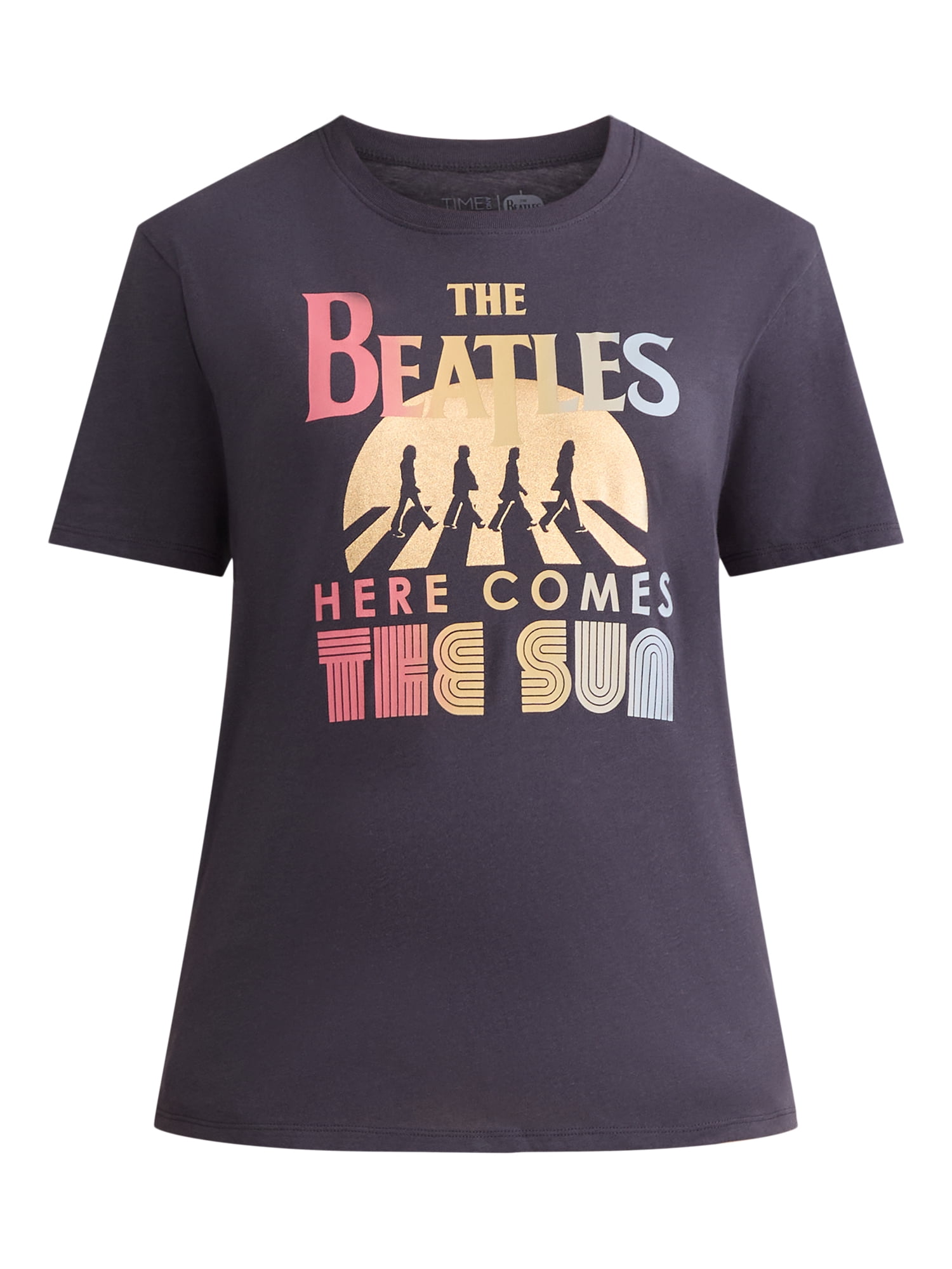 Time and Tru Women's Beatles Here Comes the Sun Graphic Tee, Sizes XS-XXXL
