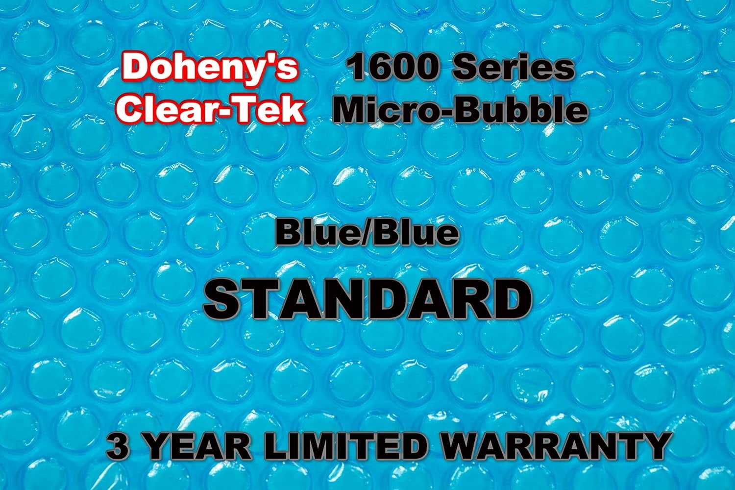 Doheny's Clear-Tek Micro Bubble Solar Pool Cover for Above Ground Swimming Pools | Increase Solar Energy Absorption, Retain Heat, Reduce Evaporation, Reduce Heat Loss & Save, 15x30 ft Oval Blue 2400