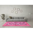 thumbnail image 3 of Ahgly Company Indoor Rectangle Abstract Pink Modern Area Rugs, 6' x 9', 3 of 4