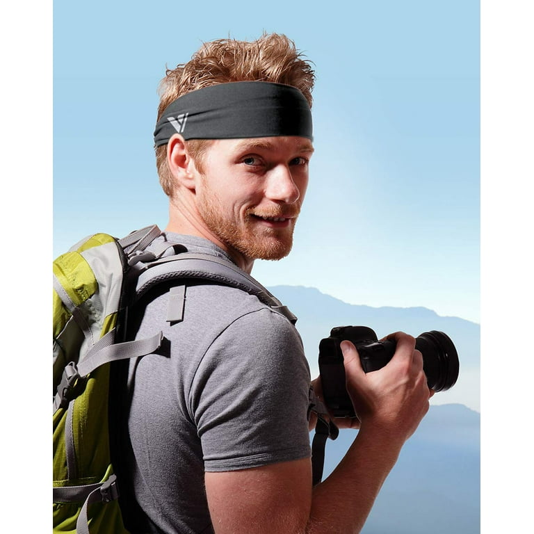 Vgogfly Running Headbands for Men Sweatbands Sports Sweat Bands Mens Workout Thin Fitness Gym Yoga 4 Pack Walmart