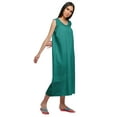 thumbnail image 5 of Moomaya Cotton Solid A-Line Nightdress Short Sleeve Lace Cotton Sleepwear Gown, 5 of 6
