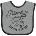 thumbnail image 3 of Inktastic Adventure Awaits Outside in Nature with Tent and Mountains Boys or Girls Baby Bib, 3 of 4