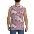 thumbnail image 4 of Daiia Rose Flowers Printed Men's Tank Tops,Casual Soft Sleeveless Gym Muscle Shirts Bodybuilding Tee-Small, 4 of 8