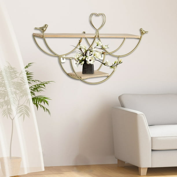 Decoración de Pared para Sala de Estar Sin Perforaciones, Luces de Lujo para Colgar En La Pared, Sofá, Fondo, Estante de Almacenamiento