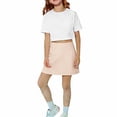 thumbnail image 2 of Coerni Girls' 2-in-1 Flowy Shorts Skirt Athletic Dance Running Skorts Culottes Tennis Yoga Sweatpants Trendy Sport Cartwheel Shorts, 2 of 5