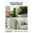 thumbnail image 5 of KFFKFF Outdoor Water Fountain, 30.71-Inch Tall Glazed Jar-Style with LED Light and Pump, 1-Tier Floor Standing Design for Garden, Patio, Yard, Home, and Indoor Spaces (Green), 5 of 8