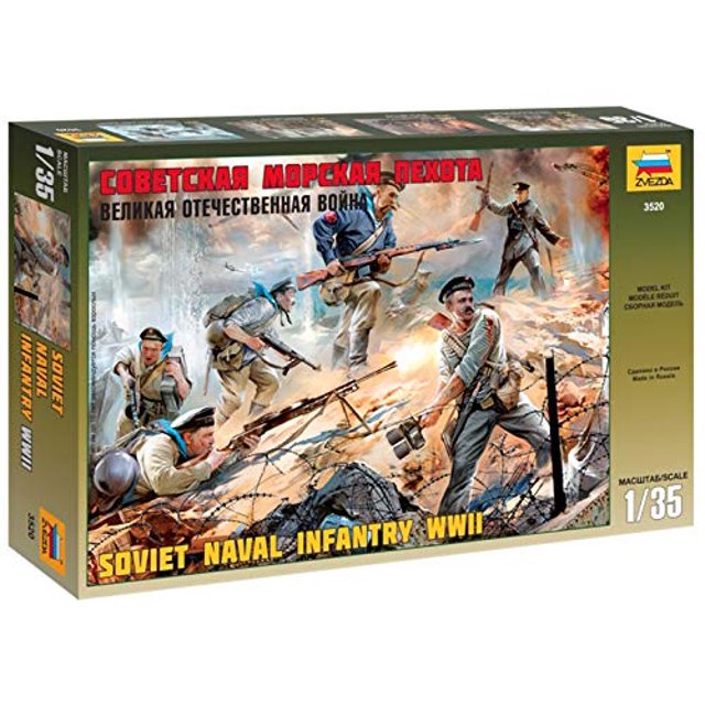 Zvezda 3520 Infantería naval soviética 1:35 Kit de plástico Dragon Models USA 500783520