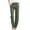 Army Green, variant on UOCUFY Womens Casual Linen High Waist Pants Drawstring Loose Fit Summer Pants Trousers with Side Pockets Beige,Size S