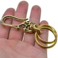 thumbnail image 2 of Durable Brass Wallet Clip Holder Keychain Solid Brass Hook Fob Clip with 2 for Key Chain Wallet Chain Accessories, 2 of 8