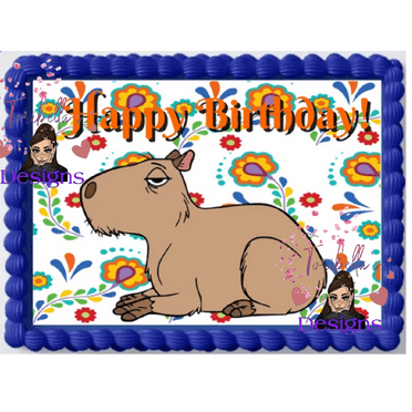 Encanto Capybara Birthday Cake Topper by ToriBellas Designs
