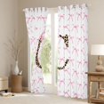 thumbnail image 3 of Castle Fairy Kids Children Teens Personalized Initial Alphabet C Black Out Curtains,Dreamy Princess Bowknot Curtains Pack of 2 (42x63 Each),Cheetah Leopard Print Bedroom Curtains, 3 of 6