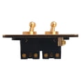 thumbnail image 4 of Toggle Light Rocker Switch 1/2 Way Retro brass Plate Lever 86 type Toggle switch 4 Gang, 4 of 9