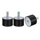 thumbnail image 1 of Soportes de Goma Unique Bargains 3 Piezas M12 Macho/Hembra D60mmxH40mm, 1 of 5