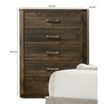 thumbnail image 3 of Acme Elettra Rustic Walnut Chest, 3 of 5