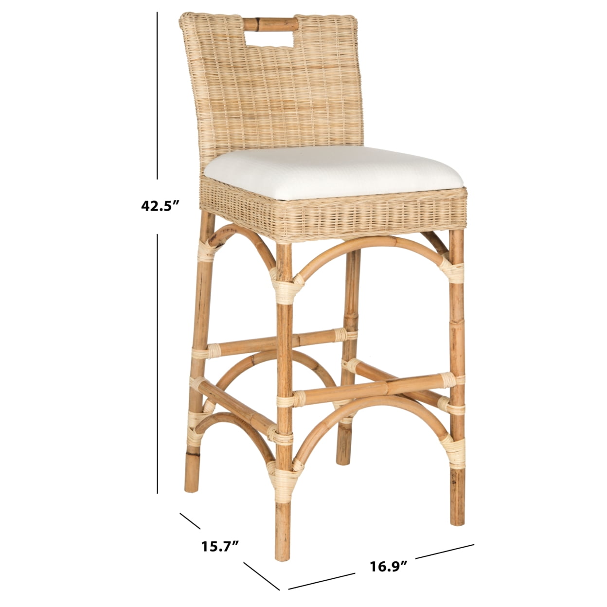 Safavieh Fremont Bar Stool, FOX6532A
