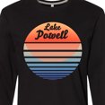 thumbnail image 4 of Inktastic Lake Powell Retro Sunset Long Sleeve T-Shirt, 4 of 5