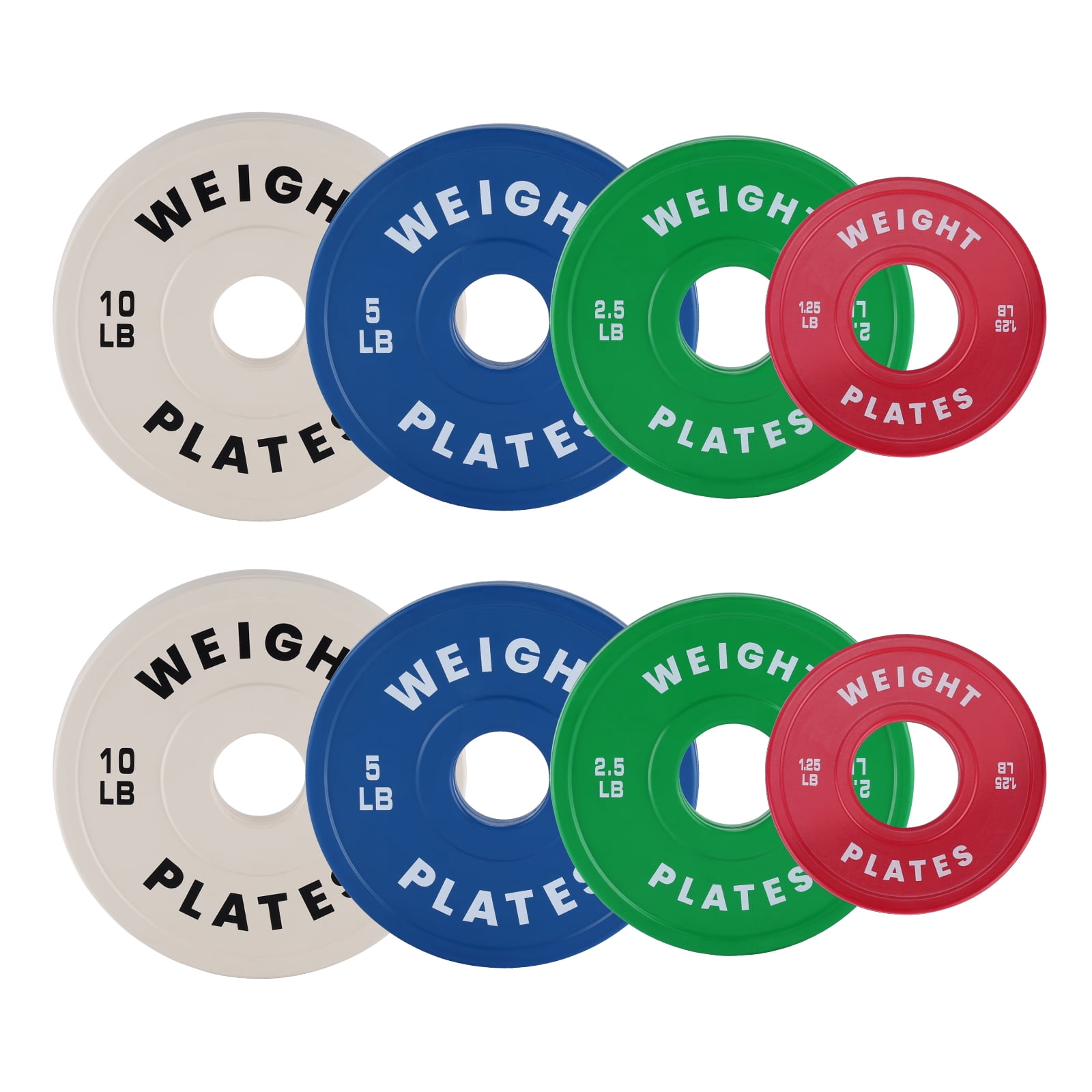 Change Weight Plates.1.25LB 2.5LB 5LB 10LB Set Rubber Coated Fractional Plate Olym-pic Bumper Plates  for Progressive Overload.Steel Core Micro Loading Weightlifting Set