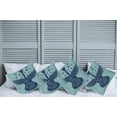 thumbnail image 6 of Ambesonne Retro Throw Pillow Cover 4 Pack, Music Guitar Wings Blue, 20", Dark Blue, 6 of 6