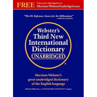 Webster's Third New International Dictionary [With Access Code