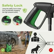 Firstness Electric Pressure Washer, Power Washer w/ 26 ft Hose, 4 Quick Connect Nozzles, High Pressure Cleaning Machine with Foam Cannon, Portable to Clean Patios, Cars, Fences, Driveways