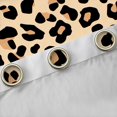 thumbnail image 4 of jejeloiu Leopard Print Texture Curtains Pack of 2 (42x84 Each),Purple Abstract Geometric Curtains Blackout,Brown Cheetah Pattern Bedroom Curtains For Girl,Microfiber Bedroom Decor, 4 of 6