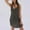 Gray, variant on Loose Fit Dresses for Women Comfy Solid Green Comfort Fit Sleeveless Mid-Length Slip Dress