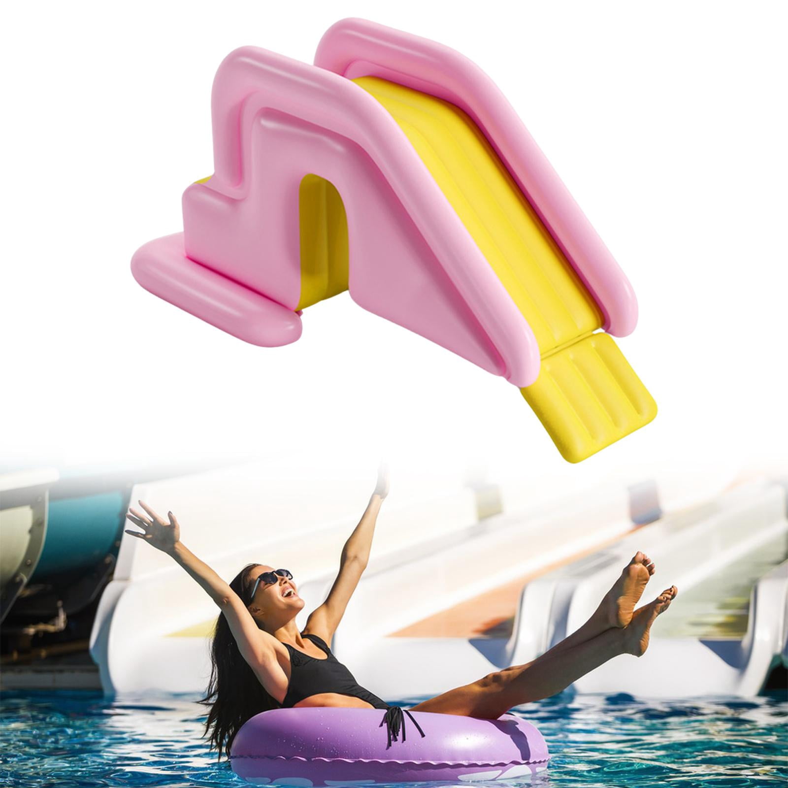 koolsoo Inflatable Swimming Water Slide for Kids PVC Accessories for Backyard Indoor Pink