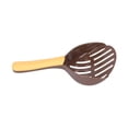 thumbnail image 3 of CUITING Cat Poop Shovel  Ergonomic Curved Cat Litter Scoop Hollow Grid Design Wide Mouth Design Semi Circular  For Cat Litter Coffee And Orange, 3 of 8