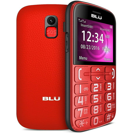 BLU PBN201133 Joy J010 Senior-Friendly Cell Phone - GSM (Best Cellular Plans For Seniors)