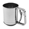 thumbnail image 1 of Kitchen Flour Sieve for Sifting Fine Mesh Filter with Handle Stainless Steel Handheld Cup-Sized for Cake Baking and, 1 of 3