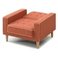 thumbnail image 3 of Andrews Orange Tufted Accent Chair, 3 of 5