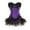 Purple, variant on Corset Dress for Women Ruffle Bow Strapless Dresses Lace Patchwork Mini Dresses Vintage Steampunk Dance Party Gown Dresses