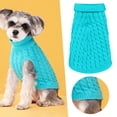 thumbnail image 2 of Barhoo Warm Cable Knit Dog Sweater Easy on Pullover Winter Fall Clothes for Small Medium Large Extra Large Dogs Soft Stretchable Puppy Coat Fashionable Pet Apparel for Boys Girls Cold Weather, 2 of 6