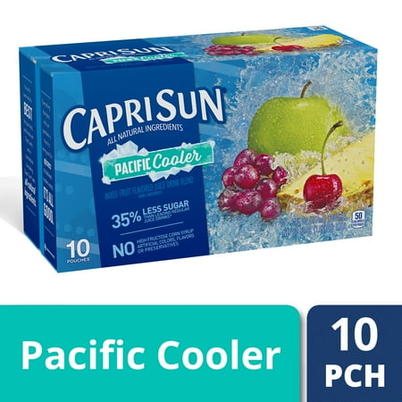 Capri Sun Pacific Cooler Ready-to-Drink Soft Drink, 10 - 6 fl oz Pouches