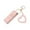 Pink, variant on Portable Lip Gloss Keychain Holder Mini PU Leather Lipstick Travel Storage Heart Pendant Cosmetic Organizer
