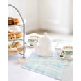 thumbnail image 7 of Blue Pink Plaid Dish Towels Set, Waffle Weave Kitchen Towels 2 Pieces, Pastel Green White Buffalo Patchwork Microfiber Hair Face Bath Tea Towel Absorbent Quick Drying Cleaning Dish Cloths 12"x12", 7 of 7