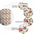 thumbnail image 6 of Red Spring Floral Waterproof Fabric Shower Curtain, Vintage Birds Summer Botanical Shower Curtain for Bathroom Curtains Bathtubs Hotel Washable Shower Curtains with 12 Hooks Extra Long 72x96, 6 of 6