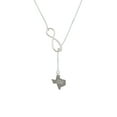 thumbnail image 2 of Delight Jewelry Stainless Steel I Love You to Texas - Silver tone Elegant Infinity Lariat Necklace, 2 of 4