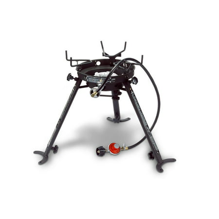 Eastman Outdoors Portable Kahuna Burner with XL Pot and Wok Brackets with Adjustable and Removable
