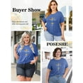 thumbnail image 4 of XCHQRTI Womens Plus Size Graphic Tees Faith T-Shirts Christian Tshirt Casual Short Sleeve Tops, 4 of 9