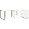 thumbnail image 1 of Bush Business Furniture Method by Kathy Ireland 60" Table Desk with File Cabinets, 1 of 8