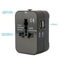 thumbnail image 4 of World Wide Universal Travel Adapter US/EU/UK/AU Multi Plug Charger With Dual USB 2 Ports, 4 of 5