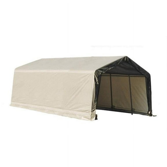 ShelterLogic 73432 13x20x10 Peak Style Shelter- Grey Cover