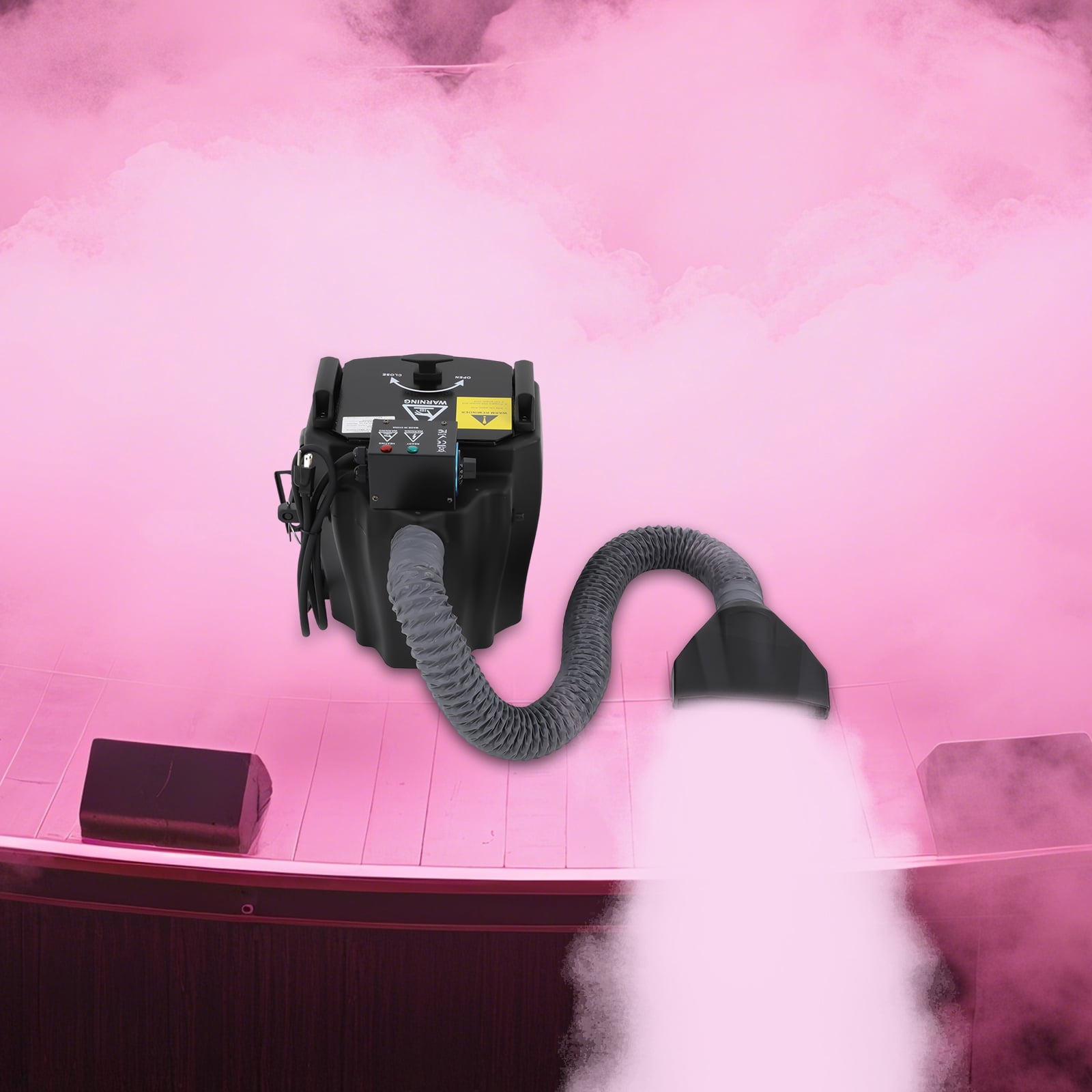 Dj Stage Effect Dry Ice Machine Black Large Capacity 3500w Low Smoke Machine for Wedding Party Stage Performances Concerts