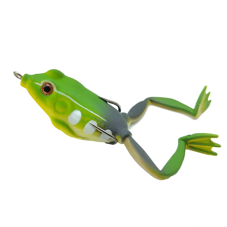 Lifelike Frog Fishing Lure Kit Soft Bionic Bait for Bass and Pike