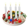thumbnail image 4 of Luoshdecor Modern Metal Round Holder,Magnetic Candle Tray Boho Candle Holder for Taper Candles, Halloween Christmas Table Decor 9in, 4 of 9