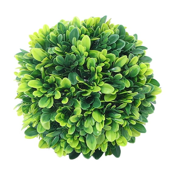 Tuscom Fake Plants, Artificial Grass Ball Decoration Realistic PE Material Round Fake Tree for Outdoor Garden Patio Wedding Decor
