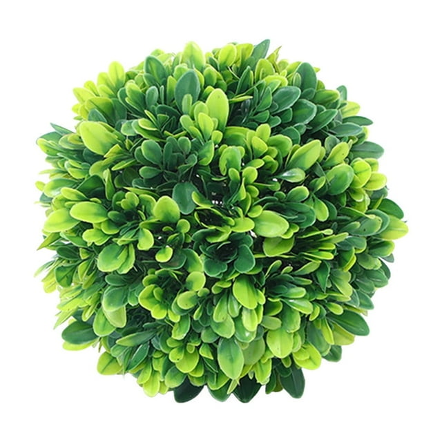 Décoration d'Herbe Simulée Verte Ronde Verte Plastique Florale Plafond Faux Arbre